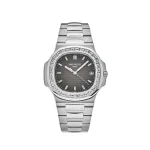 Patek Philippe Nautilus 5711/110P-001 Platinum Grey Dial Diamond Bezel - Image 2