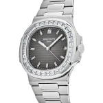 Patek Philippe Nautilus 5711/110P-001 Platinum Grey Dial Diamond Bezel - Image 6