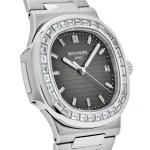 Patek Philippe Nautilus 5711/110P-001 Platinum Grey Dial Diamond Bezel - Image 7