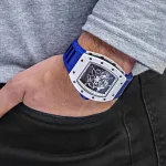 Richard Mille RM 055 Bubba Watson Japan Edition White Ceramic Titanium Blue Rubber (2015) - Image 4