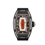 Richard Mille RM 07-01 ‘Ladies’ Black Ceramic Red Lips Diamond Dial