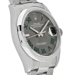 Rolex Datejust 126200 ‘Wimbledon’ Stainless Steel Slate Dial - Image 5