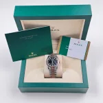 Rolex Datejust 126231 Rose Gold Stainless Steel Black Diamond Dial - Image 21