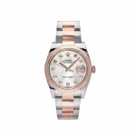 Rolex Datejust 126231 Rose Gold Stainless Steel Mother of Pearl Diamond Dial