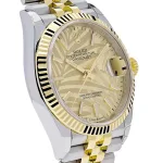 Rolex Datejust 126233 Stainless Steel Yellow Gold Palm Motif Dial Jubilee - Image 2