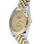 Rolex Datejust 126233 Stainless Steel Yellow Gold Palm Motif Dial Jubilee - Image 3