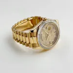 Rolex Day-Date 218398 Yellow Gold Champagne Dial Diamond Bezel - Image 10