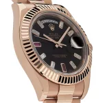 Rolex Day-Date 218235 Rose Gold Black Ruby Dial - Image 6