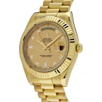 Rolex Day-Date 218238 Yellow Gold Champagne Diamond Dial - Image 6