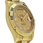 Rolex Day-Date 218238 Yellow Gold Champagne Diamond Dial - Image 7