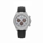 Rolex Daytona 126589RBR White Gold Diamond Mother of Pearl Dial Diamond Bezel - Image 2