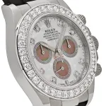 Rolex Daytona 126589RBR White Gold Diamond Mother of Pearl Dial Diamond Bezel - Image 10