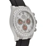 Rolex Daytona 126589RBR White Gold Diamond Mother of Pearl Dial Diamond Bezel - Image 8