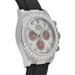 Rolex Daytona 126589RBR White Gold Diamond Mother of Pearl Dial Diamond Bezel - Image 7