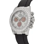 Rolex Daytona 126589RBR White Gold Diamond Mother of Pearl Dial Diamond Bezel - Image 6