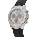 Rolex Daytona 126589RBR White Gold Diamond Mother of Pearl Dial Diamond Bezel - Image 5
