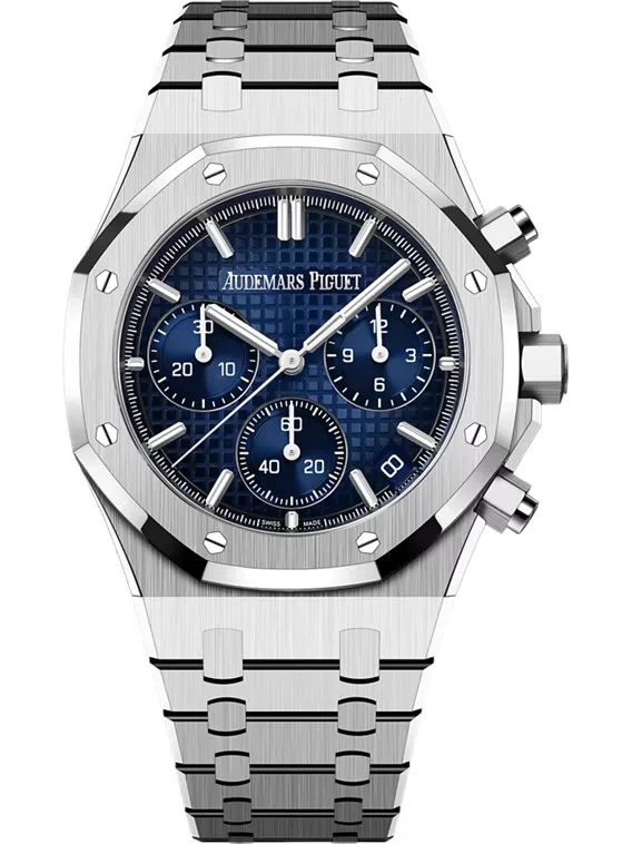 watch-1163-4 Audemars Piguet Royal Oak 26240BC.OO.1320BC.04 Chronograph White Gold Smoked Blue Dial (2025) - Image 1