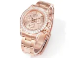 Rolex Daytona 126595TBR Rose Gold Sundust Diamond Dial Diamond Bezel - Image 4