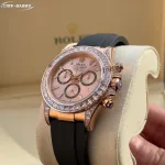 Rolex Daytona 126535TBR Rose Gold Sundust Diamond Dial Diamond Bezel - Image 3