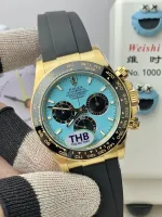 Rolex Daytona 126518LN Yellow Gold Turquoise Dial Oysterflex (2025) - Image 4