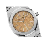 Audemars Piguet Royal Oak 15202BC.OO.1240BC.01 ‘Jumbo’ Extra-Thin White Gold Salmon Dial - Image 3