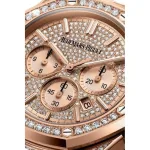 Audemars Piguet Royal Oak 26322OR.ZZ.1222OR.01 Chronograph Rose Gold Pave Diamond - Image 5