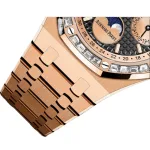 Audemars Piguet Royal Oak Perpetual Calendar 26614OR.ZZ.1220OR.01 Rose Gold Diamond Bezel Black Dial - Image 2