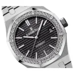 Audemars Piguet Royal Oak Selfwinding Stainless Steel Black Dial Diamond Bezel 37mm 15451ST.ZZ.1256ST.01 - Image 3